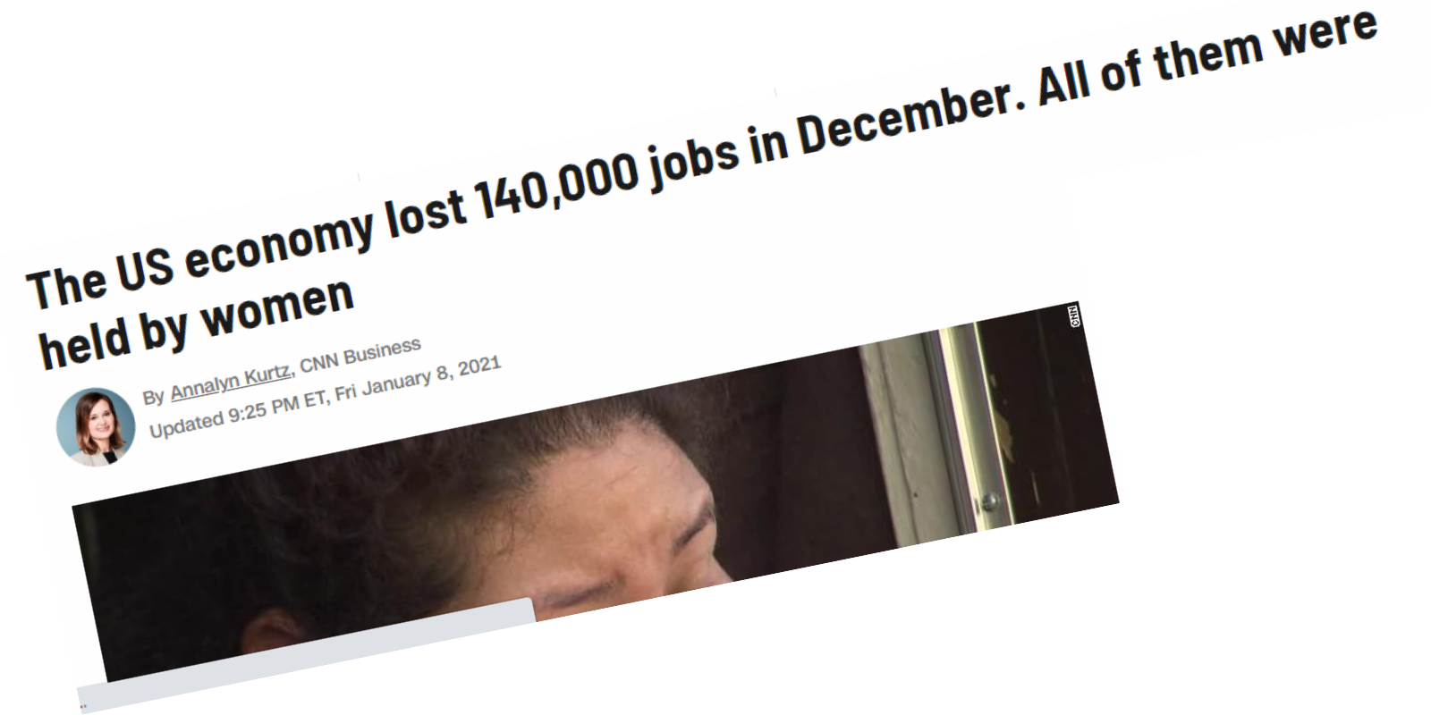 Headlines and Data: Employment is in crisis for Black and Latina women across the USA - News title on job loss